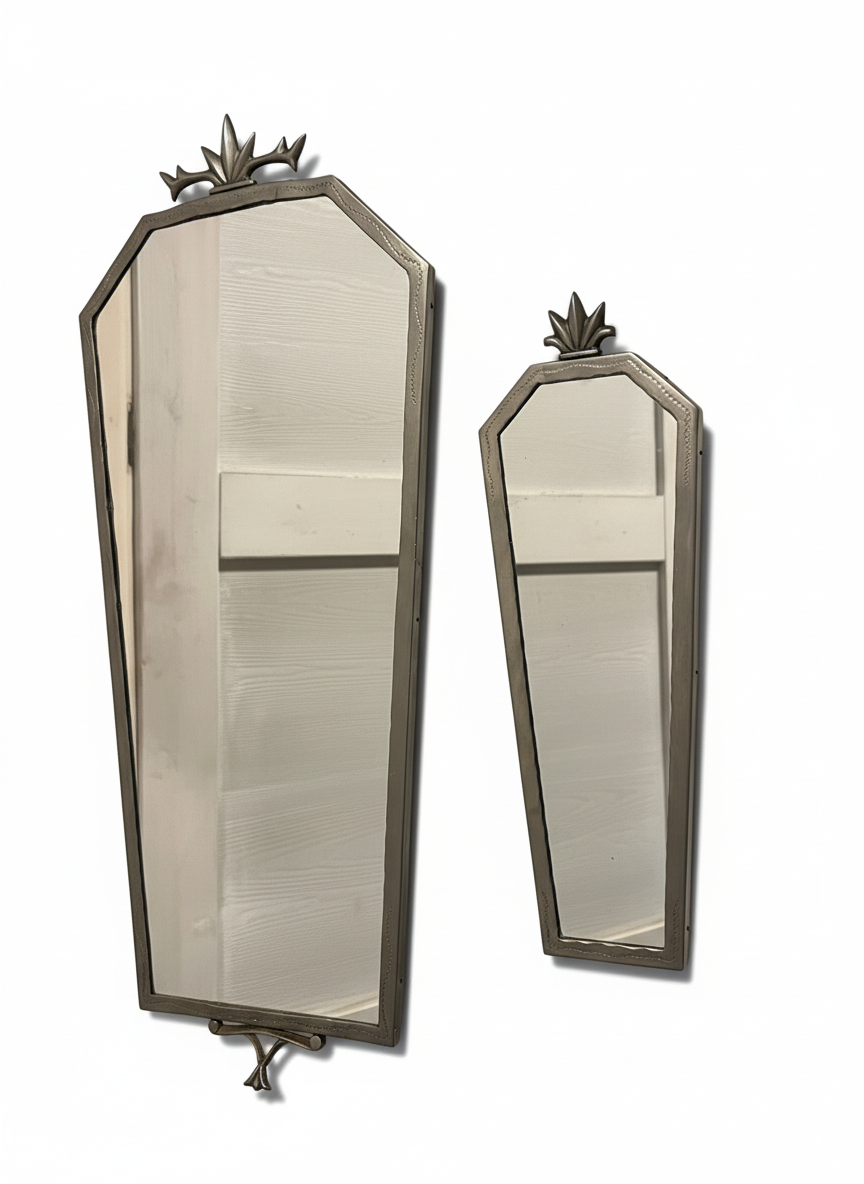 Swedish Grace Pewter Wall Mirror Set – 1930s Sweden, Art Deco, authentic vintage pieces with timeless charm and Scandinavian mid-century modern style