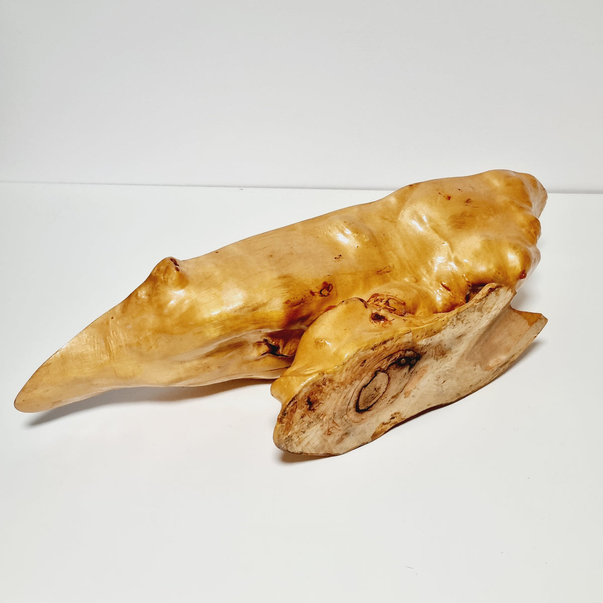 Organic root base of Swedish rotslöjd bowl