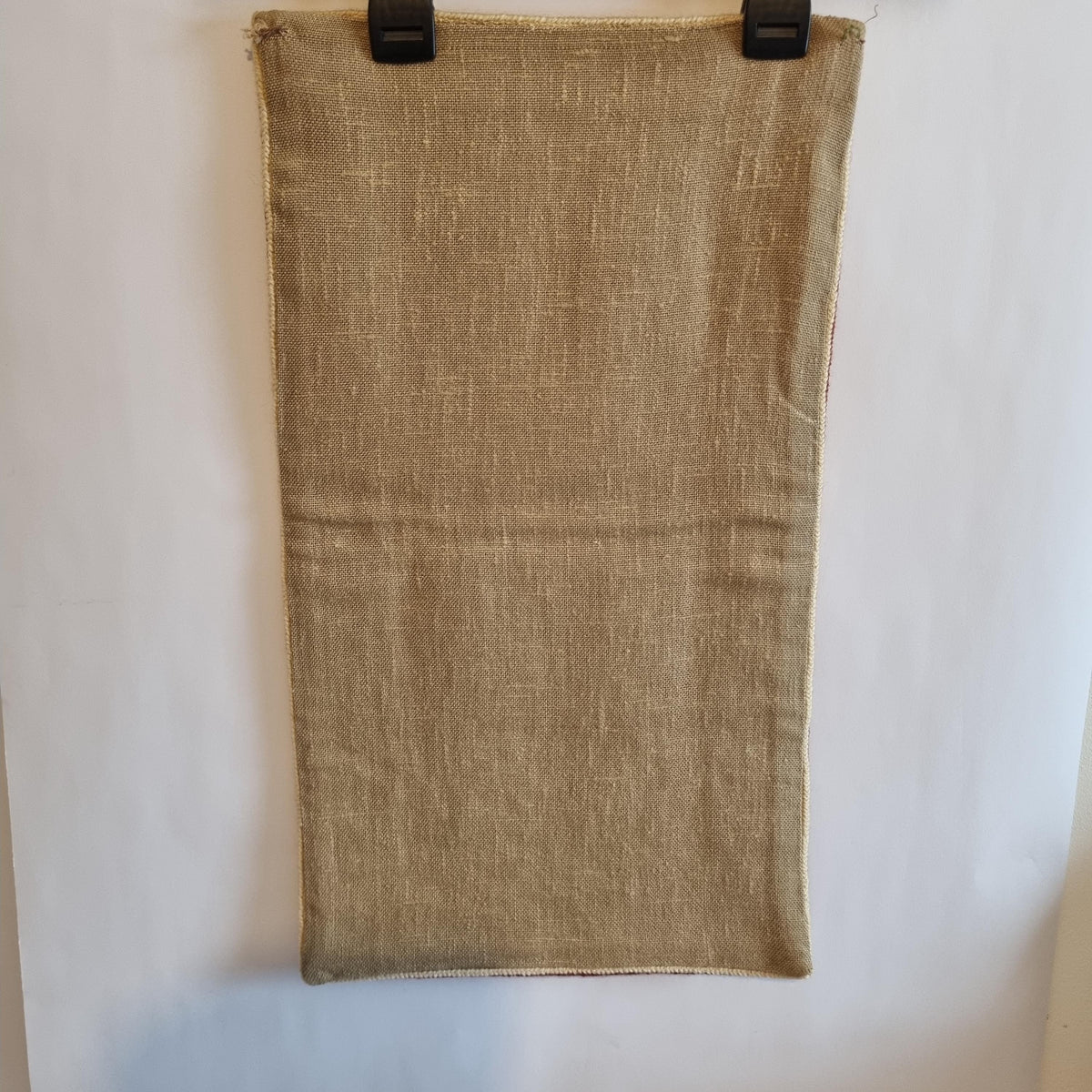 Handwoven Rölakan Style Wool Textile – / 23.62" × 11.02" Vintage Swedish Folk Wall Tapestry –