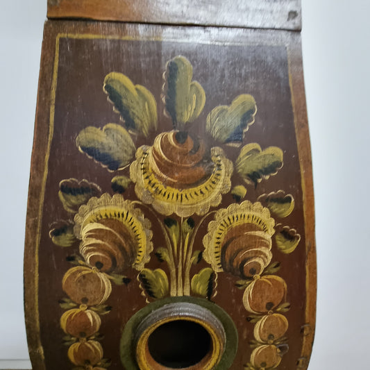 Antique 1829 Swedish Mora Clock – Extremely Rare Single-Hand Original – Rosmålning Folk Art with timeless charm and vintage Scandinavian decor.