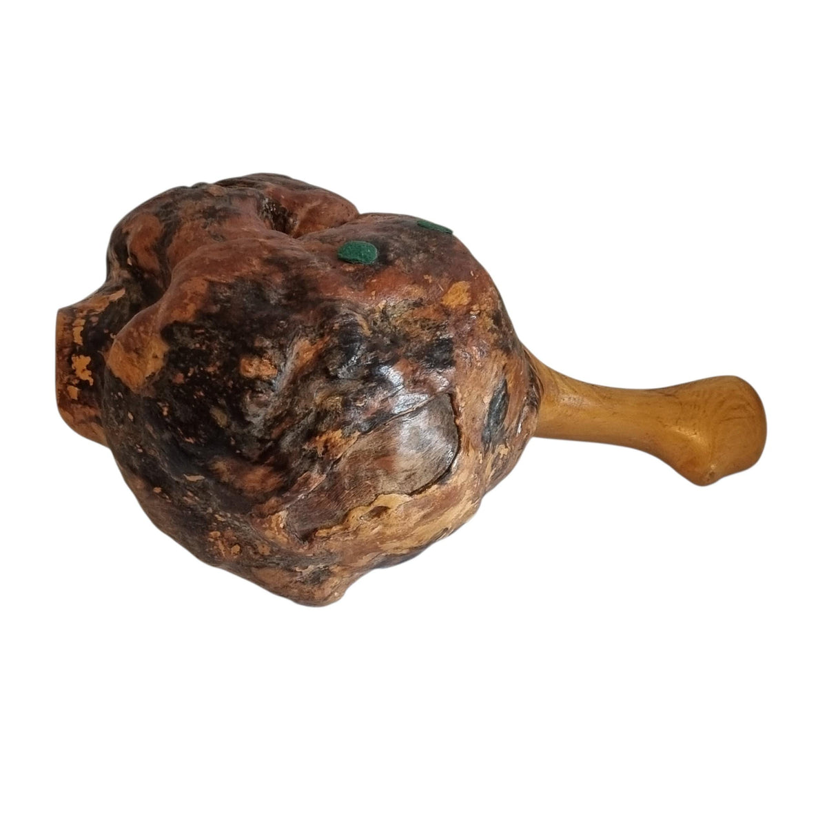 Hand-carved Swedish burl wood free-form bowl with knotholes – photo 5