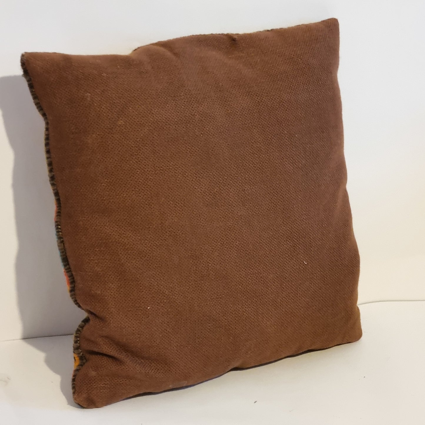 Retro Handwoven Wool Tapestry Pillow Cover: Vintage Scandinavian Cushion with authentic vintage, timeless charm, Scandinavian mid-century modern.