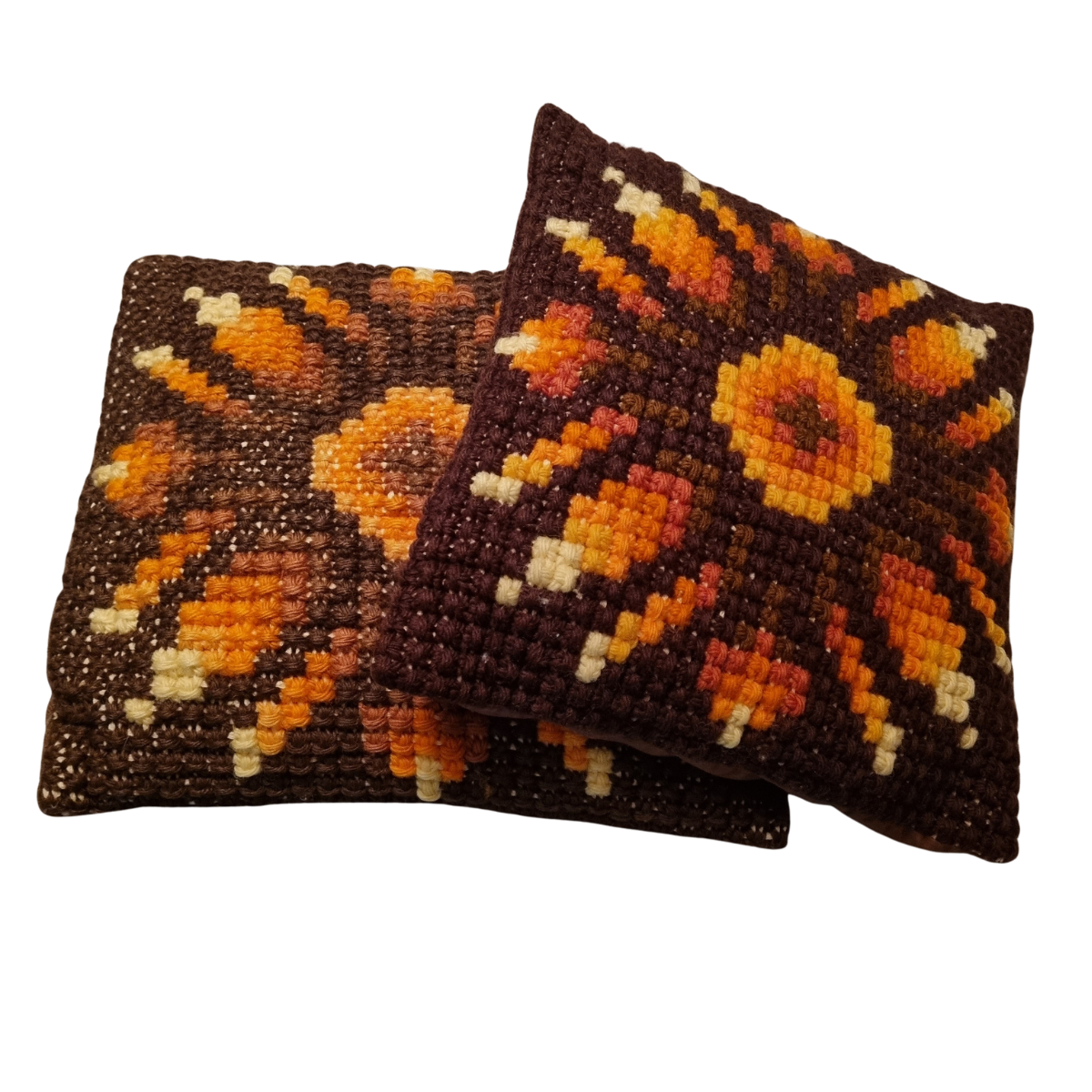 Scandinavian Folk Art Cushions Vintage Handwoven Swedish Textile Pillows with authentic vintage charm and timeless folk art design