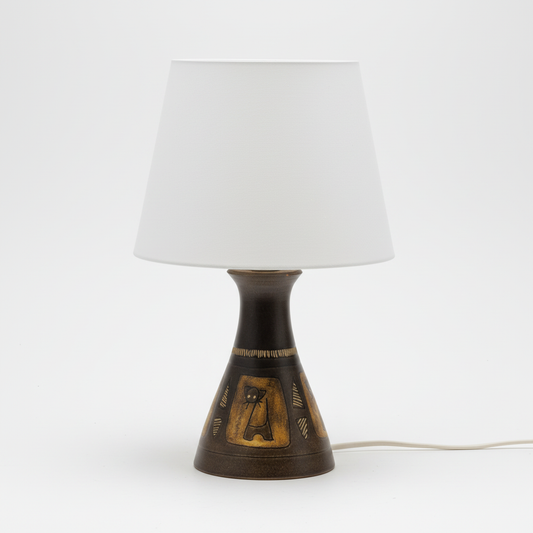 Scandinavian Modern Ceramic Table Lamp by Munk Keramik – Sweden, 1960s, vintage Scandinavian decor, timeless charm