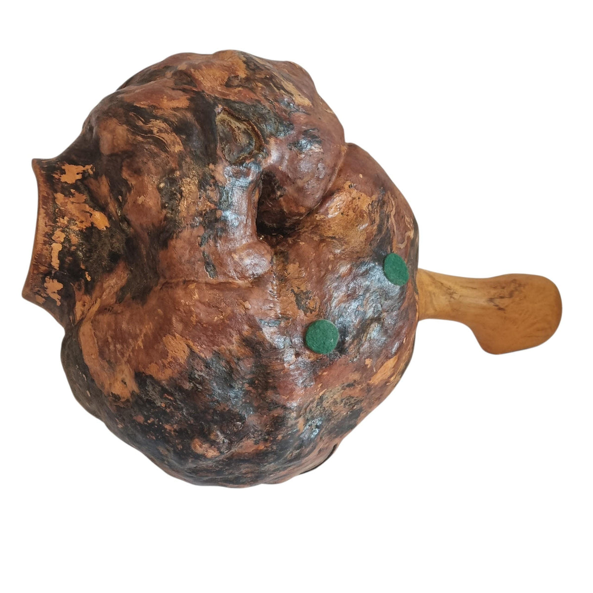 Hand-carved Swedish burl wood free-form bowl with knotholes – photo 6