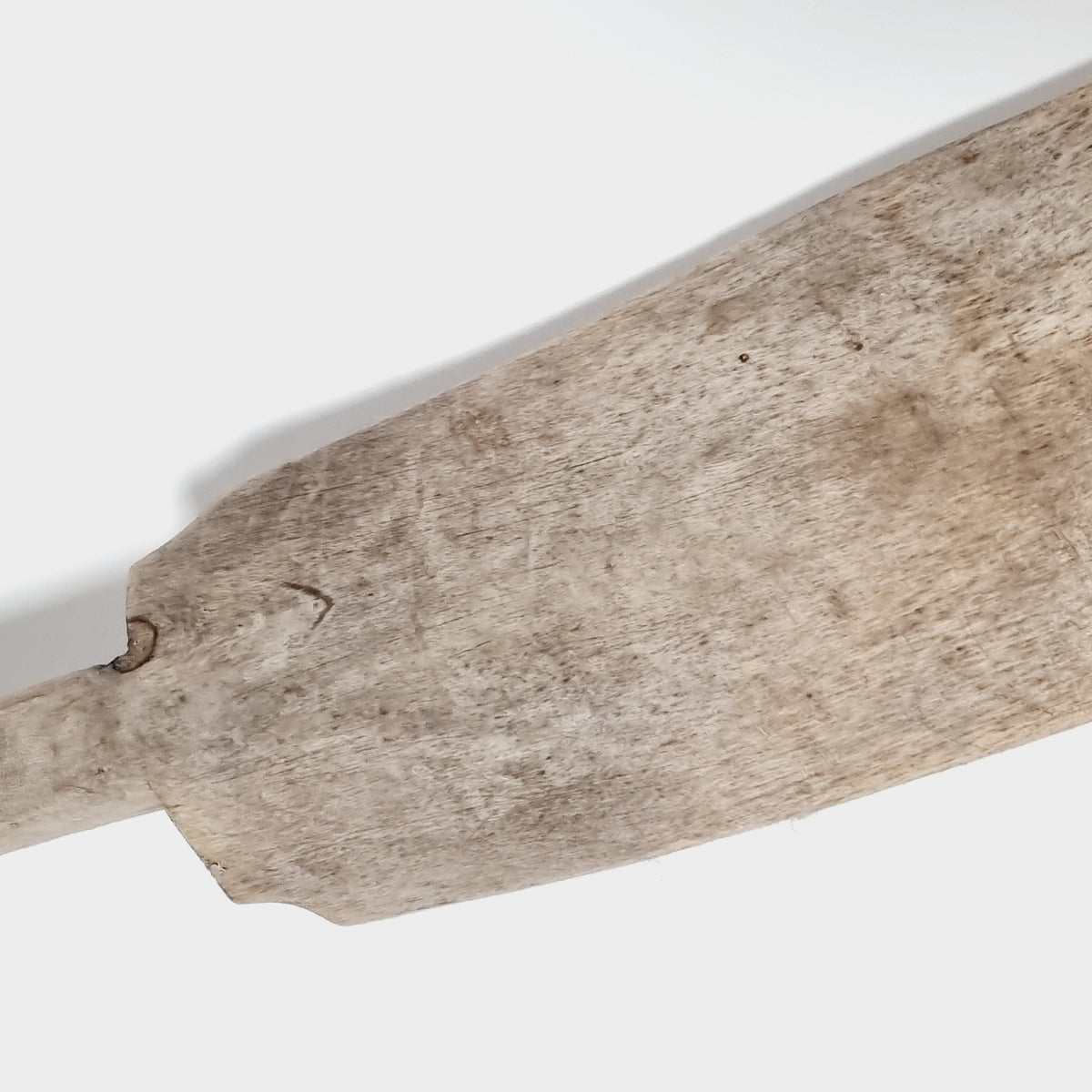 Weathered blade of the antique Swedish flax scutching knife