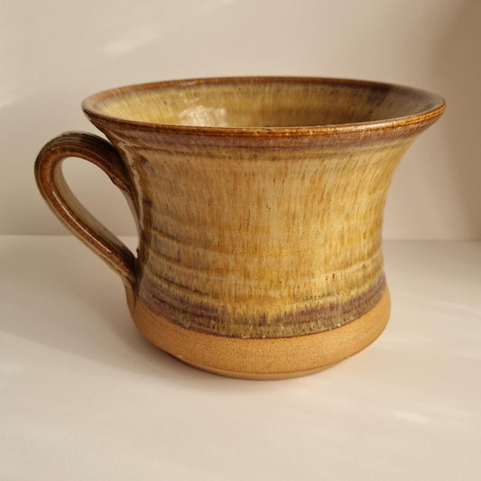 Bruno Karlsson EGO Stengods Ceramic Mug Vase – Scandinavian Stoneware in earthy tones with a rustic handmade finish
