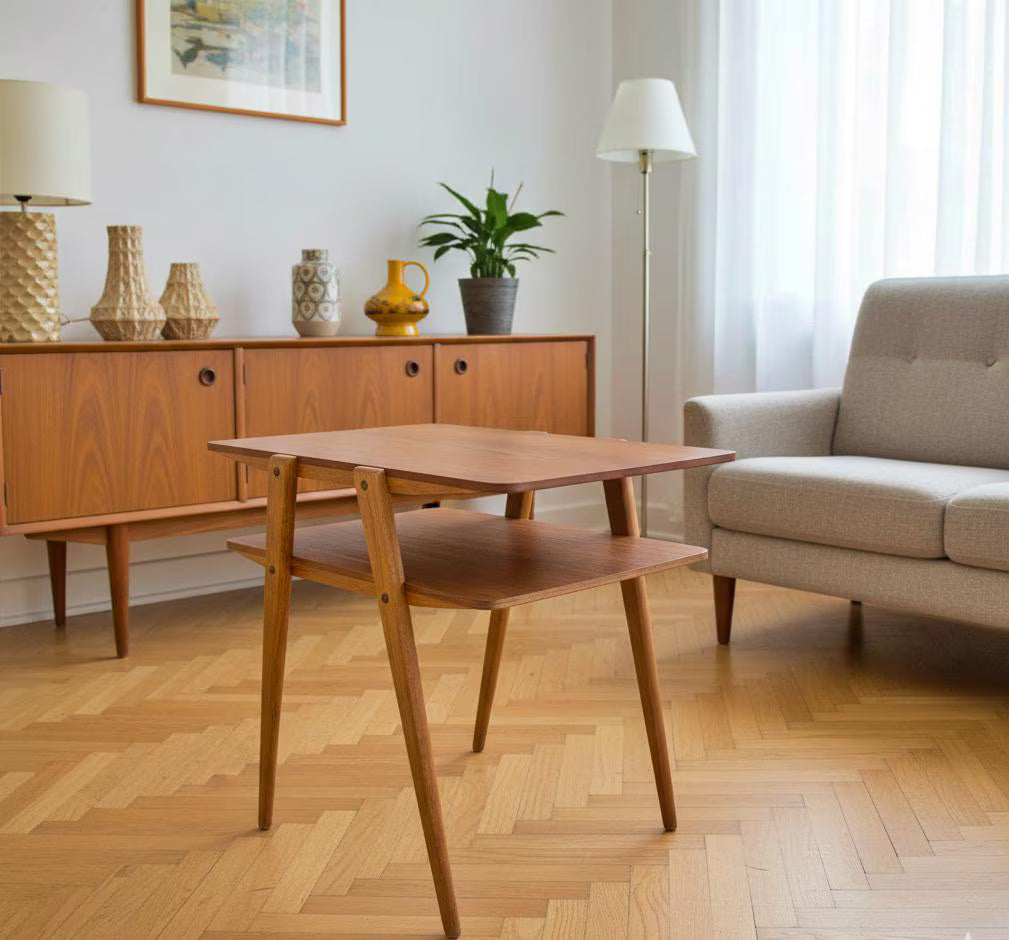 Vintage Scandinavian Teak Coffee Table – Original Danish Design, 1950s/60s