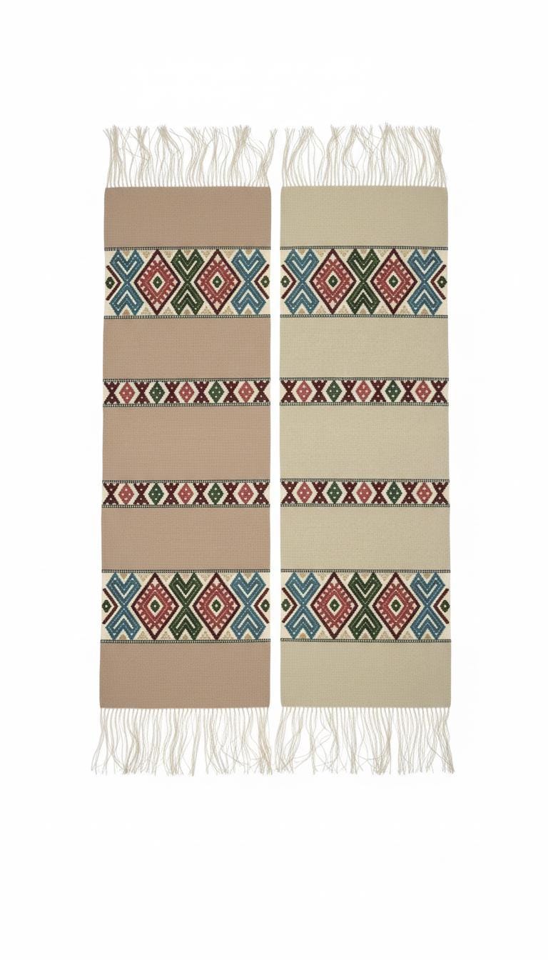 Scandinavian Table Runners & Cushion Covers, Folk Art Home Decor