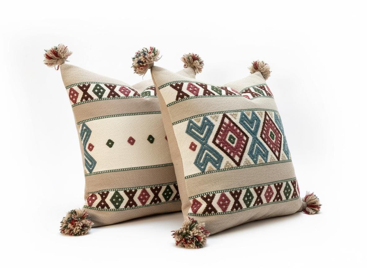Scandinavian Table Runners & Cushion Covers, Folk Art Home Decor