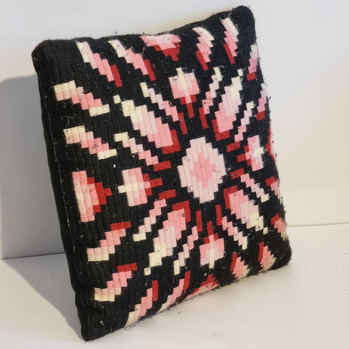 Retro Pillow Cover- Wool Tapestry : Vintage Scandinavian  Cushion