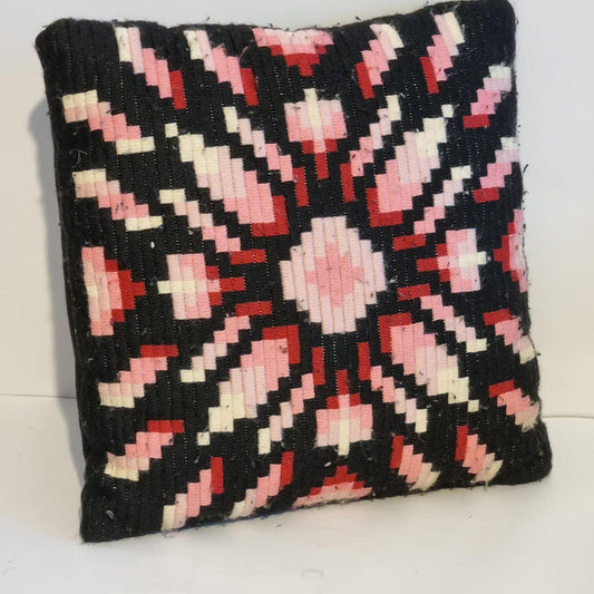 Retro Pillow Cover- Wool Tapestry : Vintage Scandinavian  Cushion