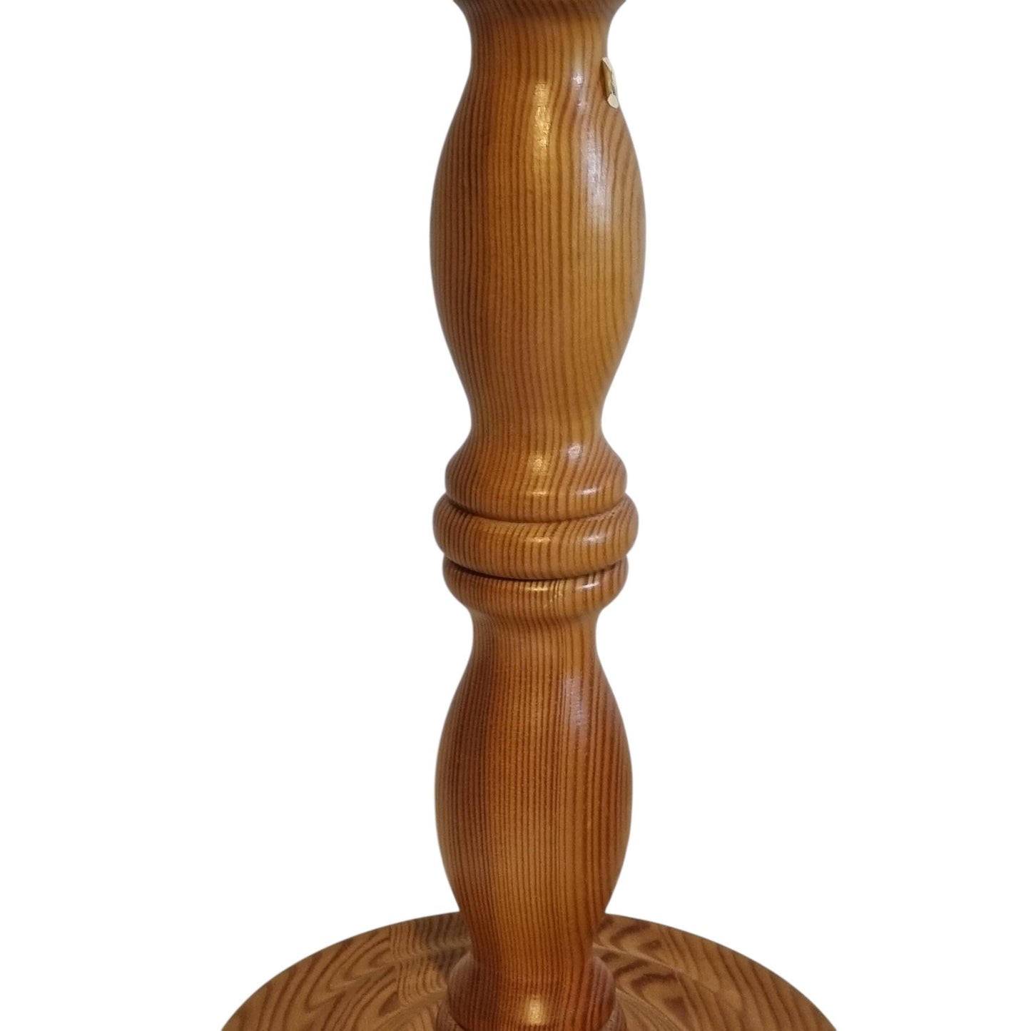 Pine Table Lamp Floral Scalloped Shade Swedish Cottage Bedside Light Markslöjd
