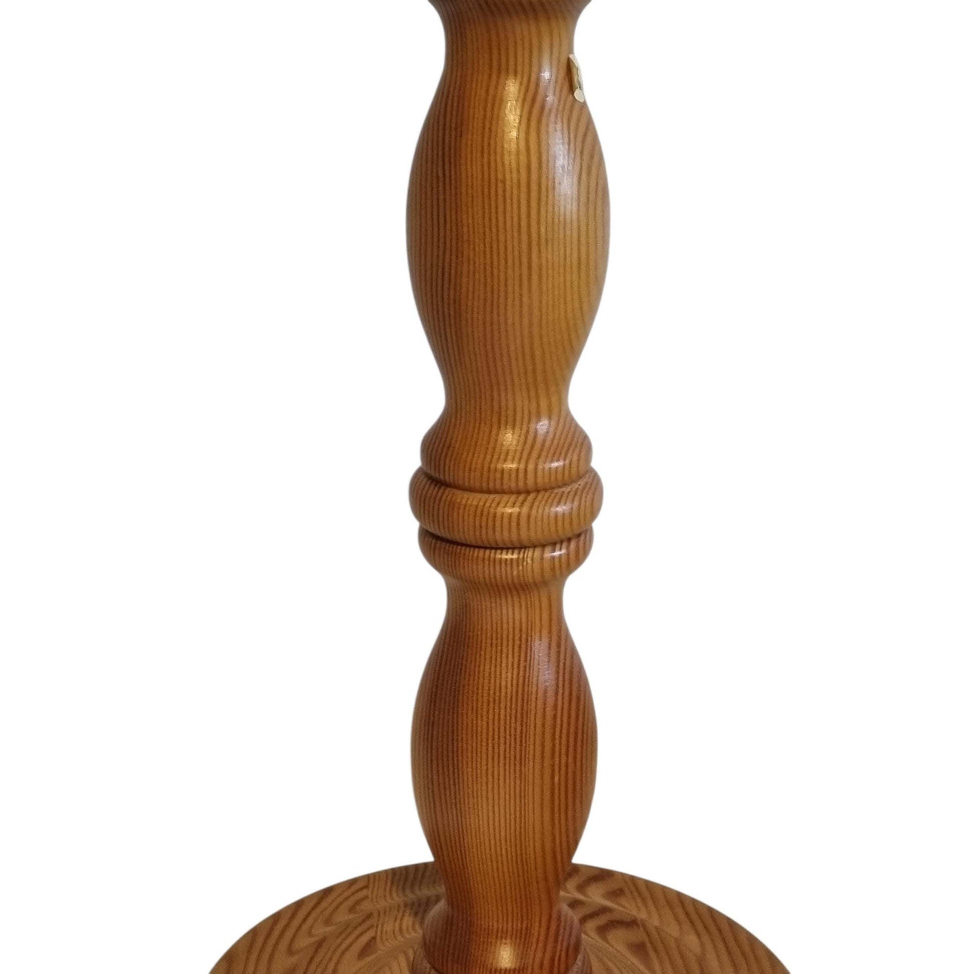Pine Table Lamp Floral Scalloped Shade Swedish Cottage Bedside Light Markslöjd