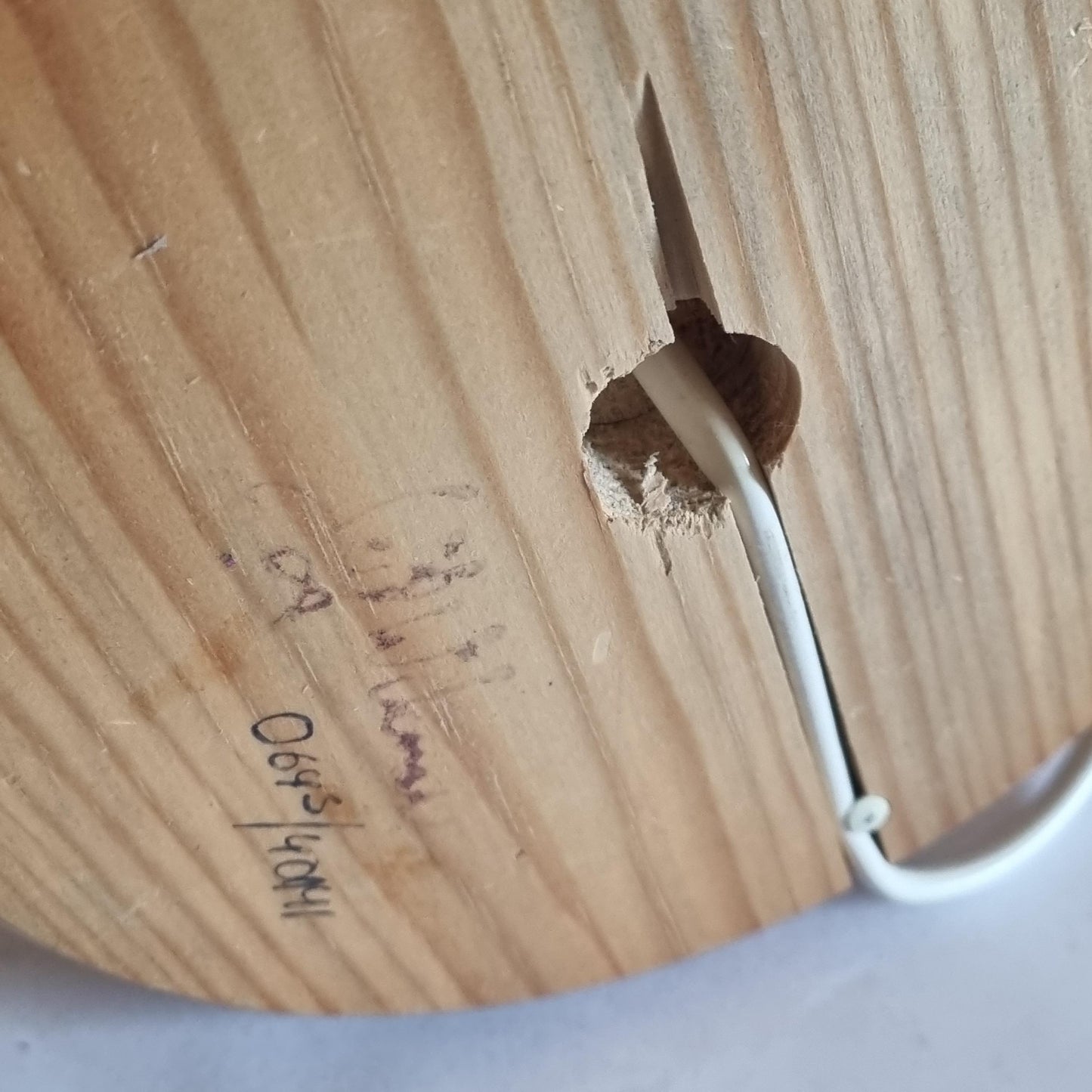 Leif Wikner Pine Wood Table Lamp: Signed Scandinavian Mid-Century Modern Design