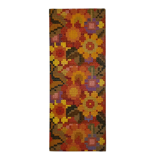 Framed Boho Geometric Needlepoint Tapestry Retro Wool Wall Art Sweden