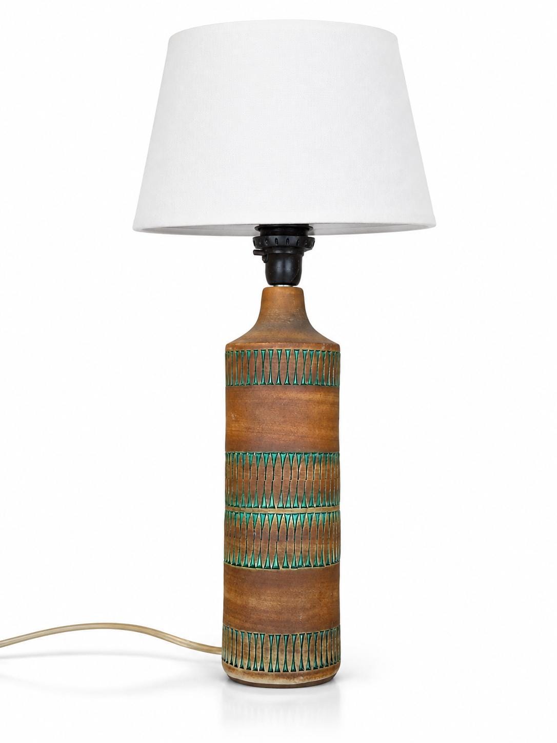 Tomas Anagrius Ceramic Table Lamp Alingsås Keramik Sweden Mid Century 1960s Signed Pottery