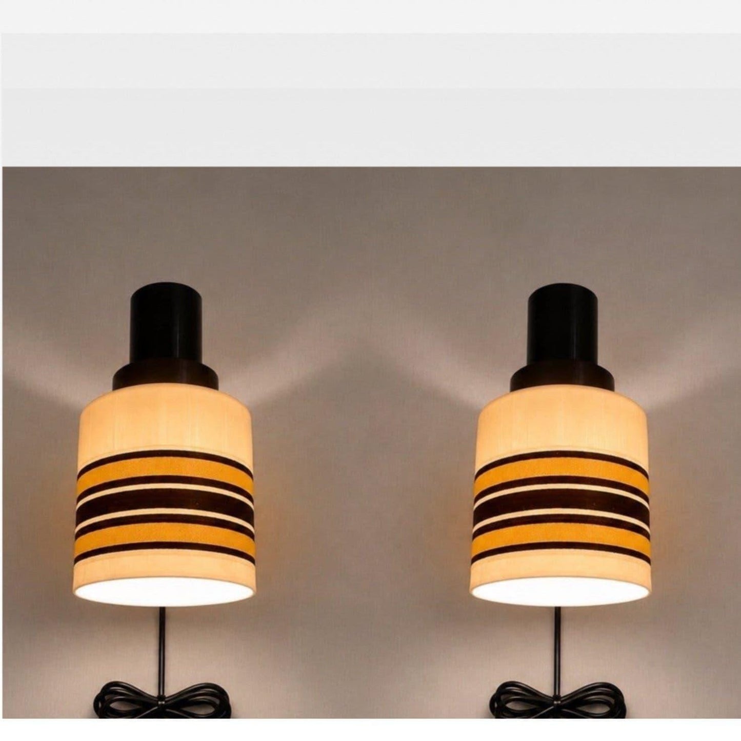 Mid-Century Vintage Wall Lamps – Pair | Swedish Design (1970s)
