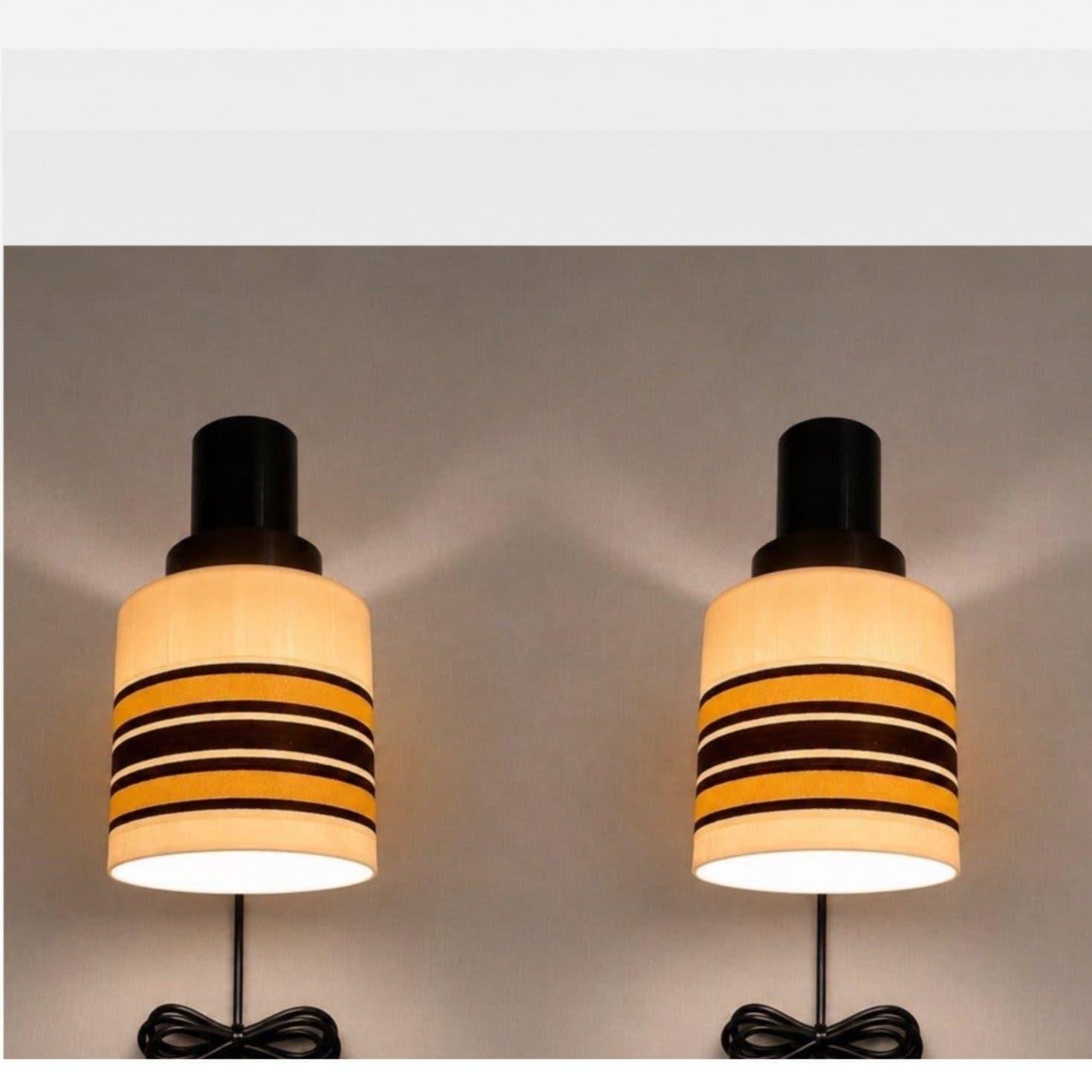 Mid-Century Vintage Wall Lamps – Pair | Swedish Design (1970s)