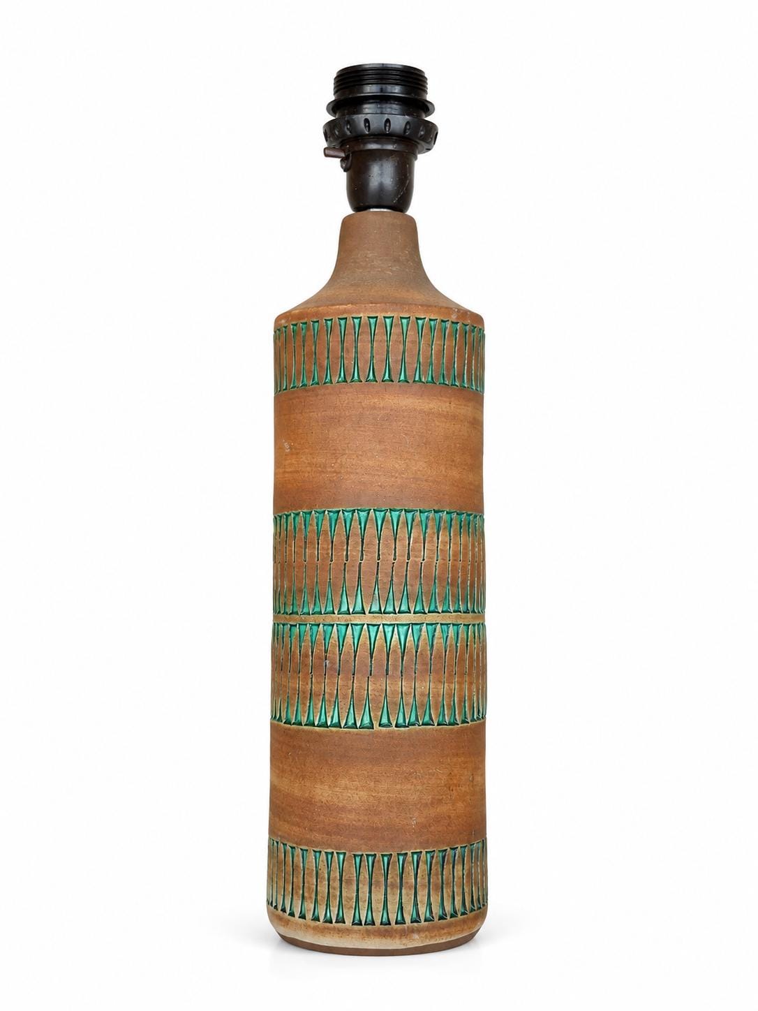 Tomas Anagrius Ceramic Table Lamp Alingsås Keramik Sweden Mid Century 1960s Signed Pottery