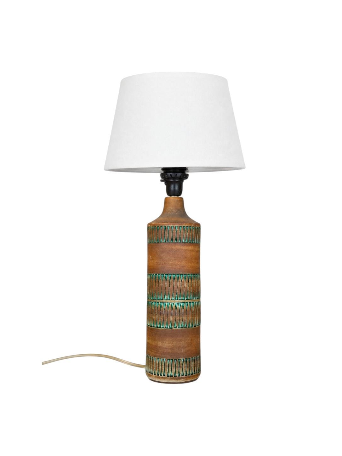 Tomas Anagrius Ceramic Table Lamp Alingsås Keramik Sweden Mid Century 1960s Signed Pottery