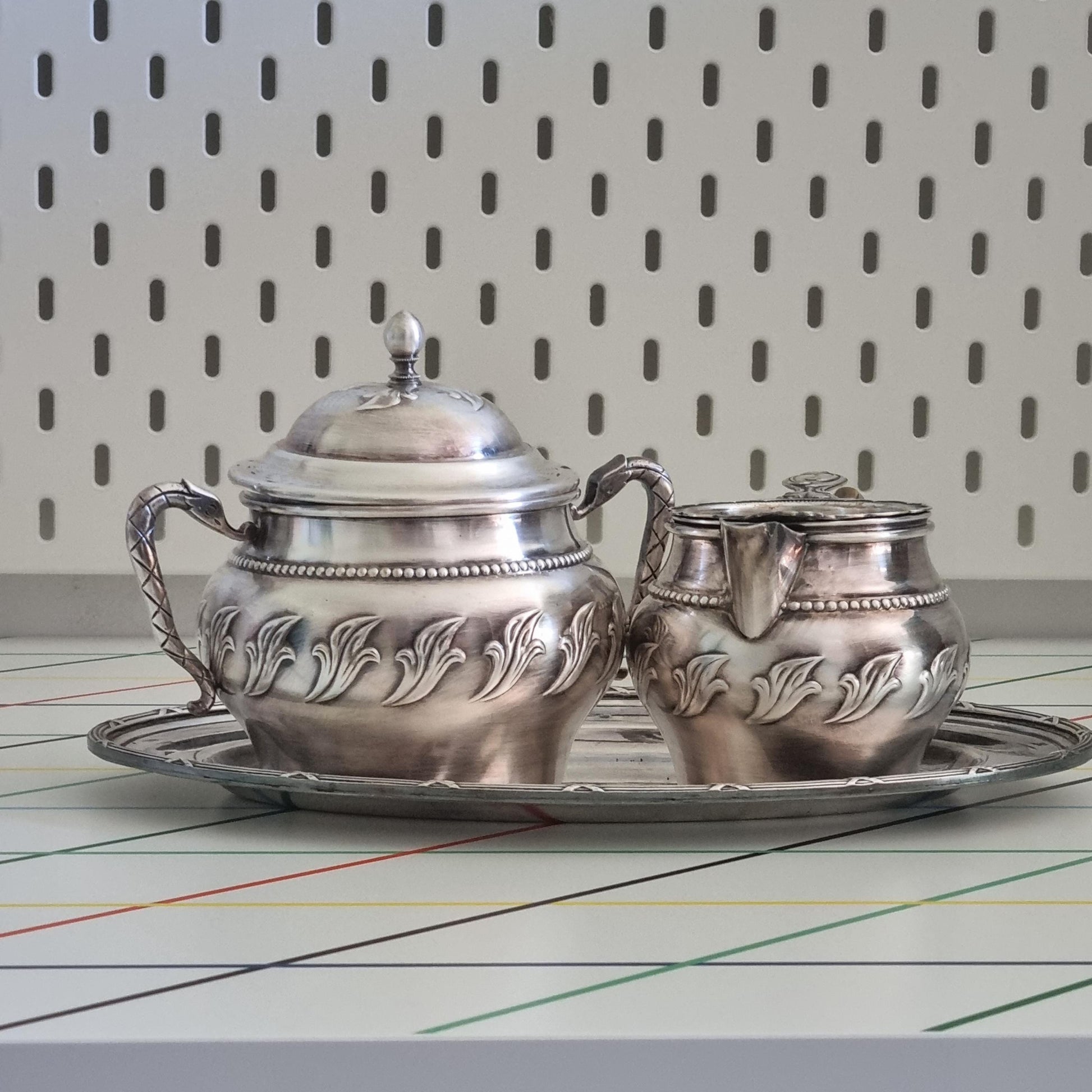 Vintage Gustaf Eriksson Eskilstuna Silver Plated Tea Set | Sweden, c. 1950s