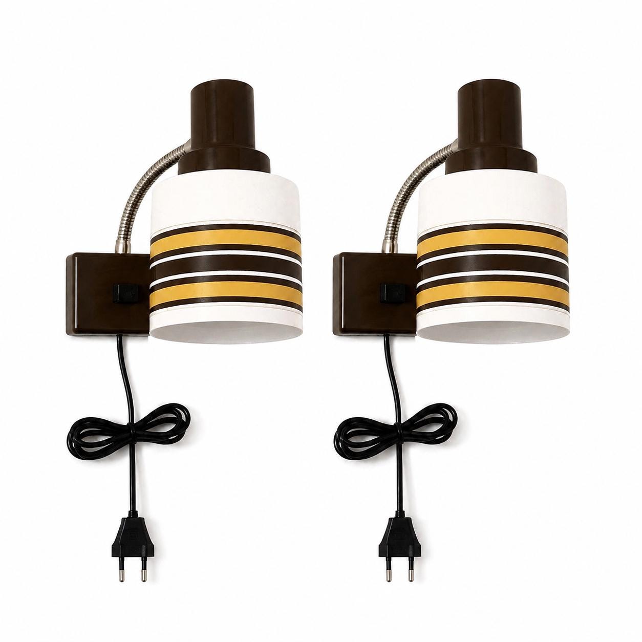Mid-Century Vintage Wall Lamps – Pair | Swedish Design (1970s)