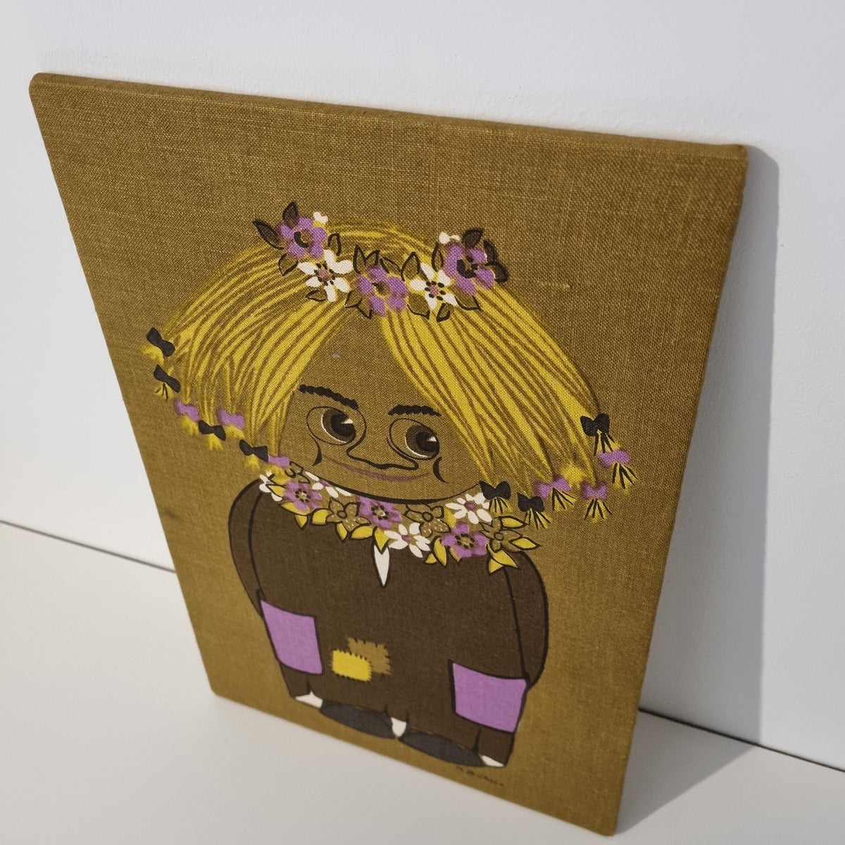 May Bühler Lilla Trulsa Troll Fabric Wall Art Swedish Textile Panel