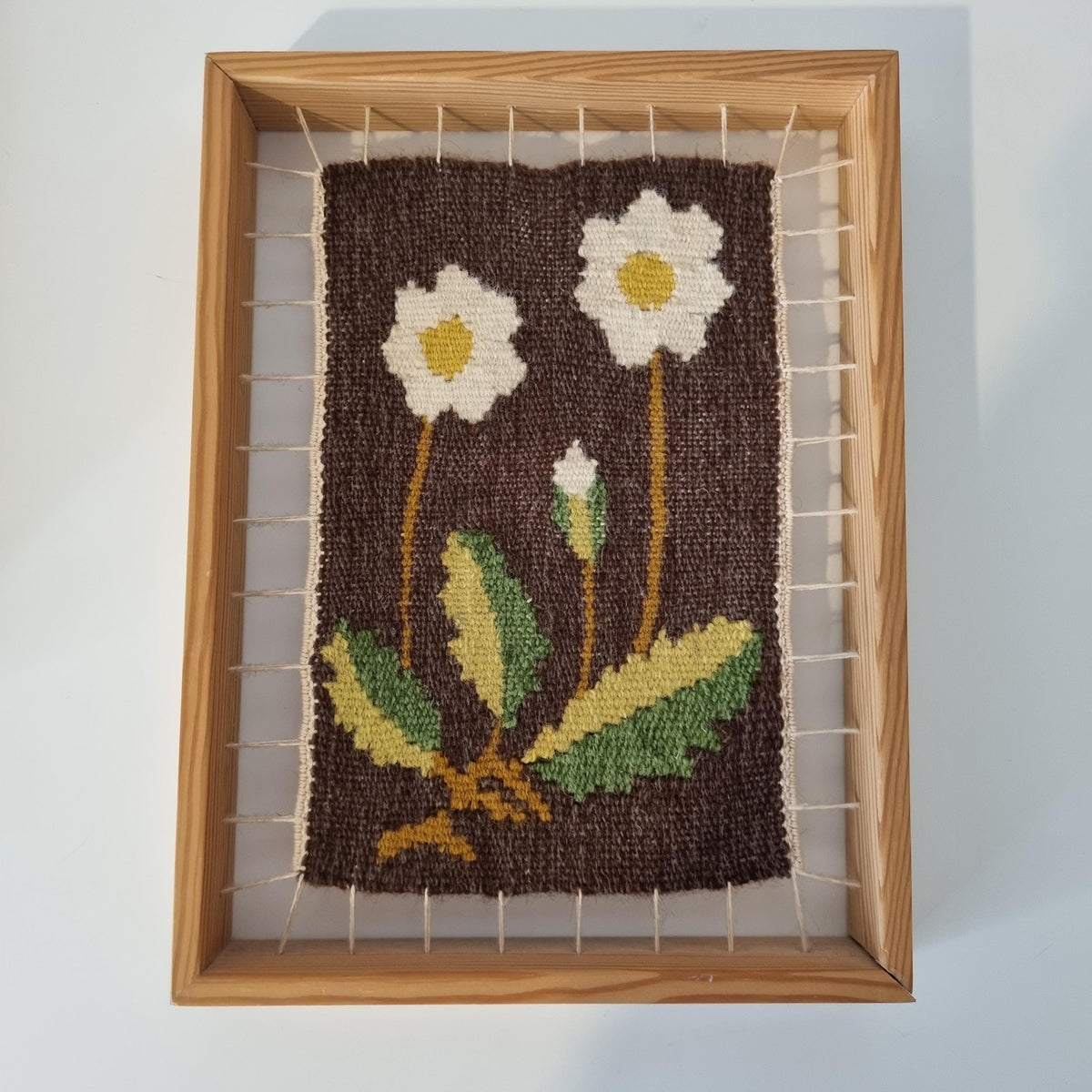 Set of 3 Vintage Swedish Handwoven Wool Tapestries – Flamskväv Flemish Weaving – Scandinavian Folk Art Textile Wall Deco