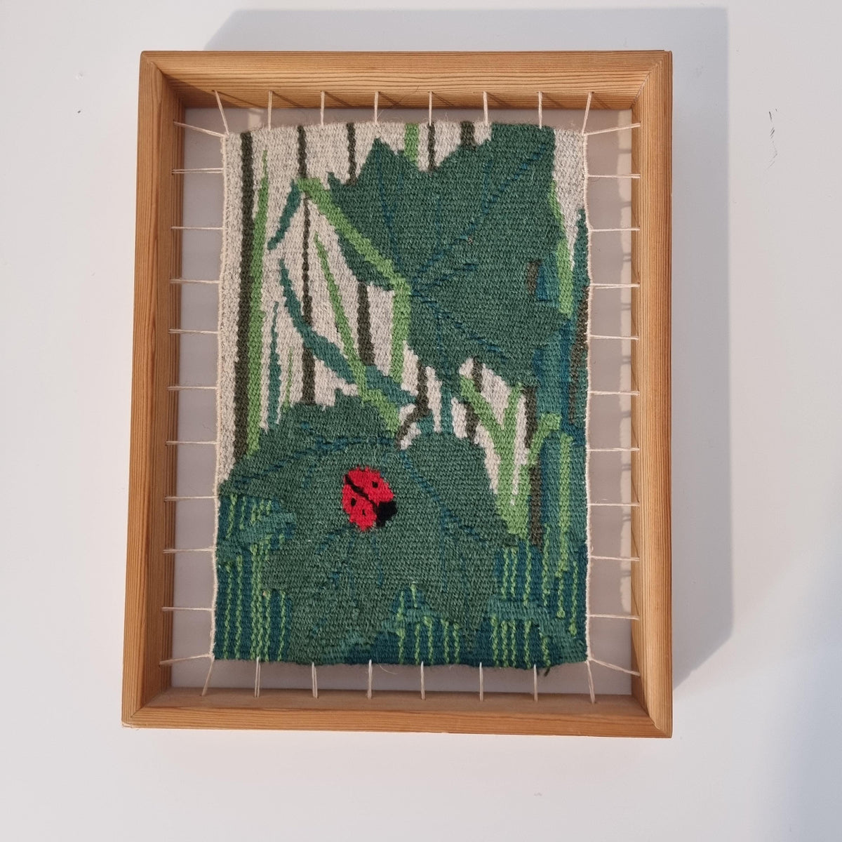 Set of 3 Vintage Swedish Handwoven Wool Tapestries – Flamskväv Flemish Weaving – Scandinavian Folk Art Textile Wall Deco