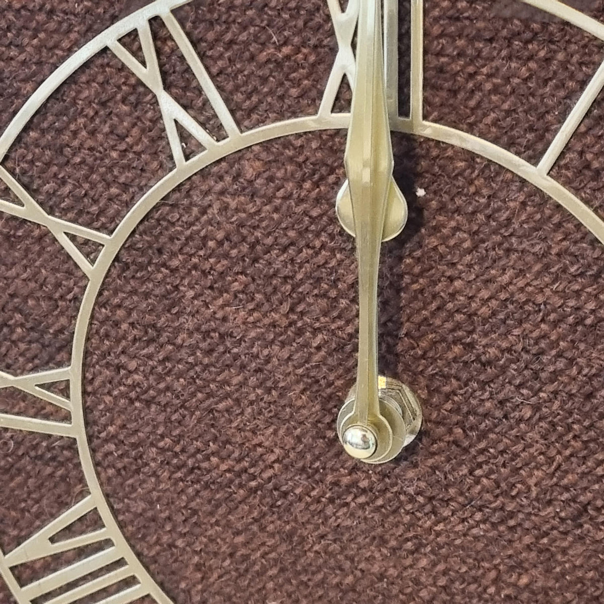 Embroidered Wall Clock, Hand Stitched Folk Art Birds Flowers, Swedish Scandinavian Needlepoint, Working Battery Clock