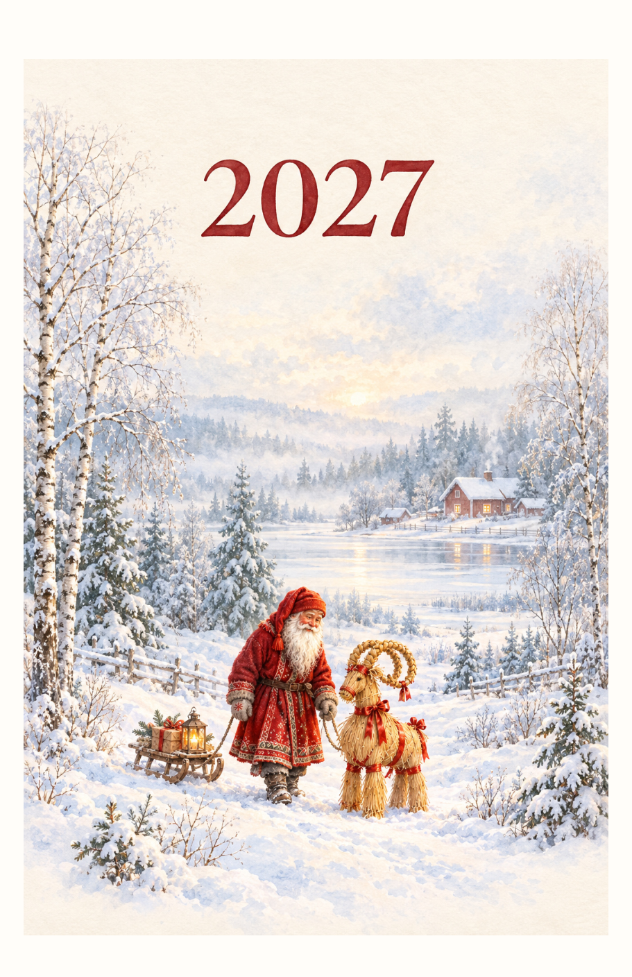 2027 Scandinavian Calendar lifestyle shot